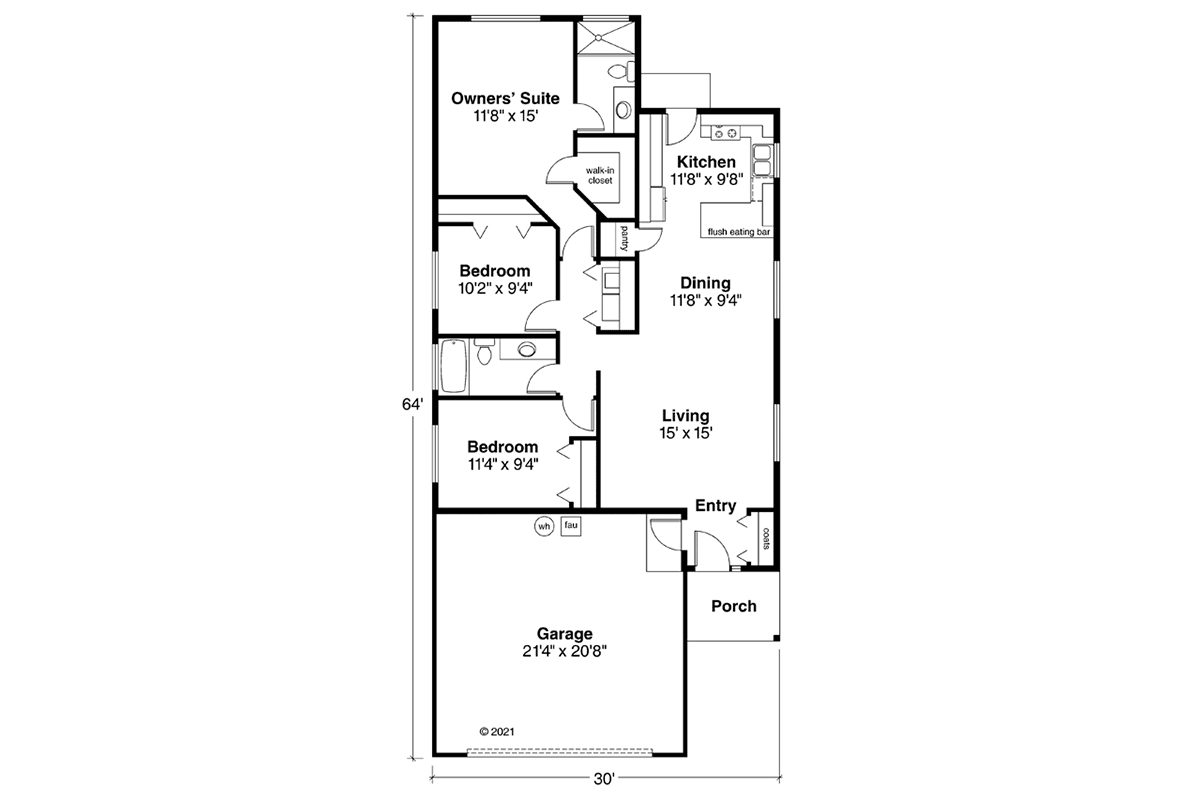 Ranch Level One of Plan 69666