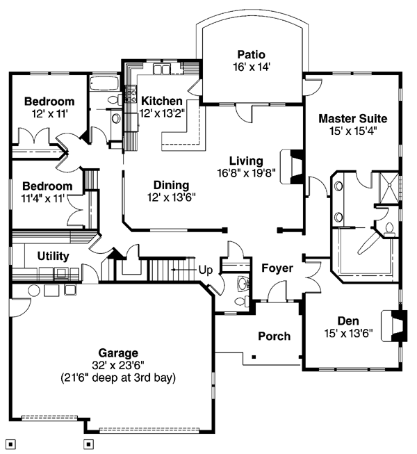 Craftsman Level One of Plan 69679