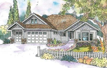 Craftsman Elevation of Plan 69679