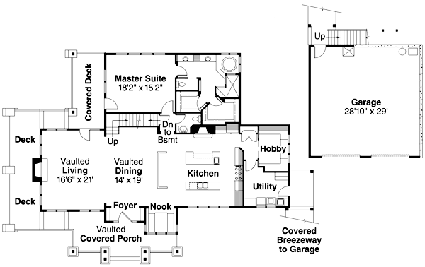 Craftsman Level One of Plan 69680