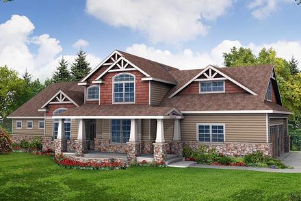 Craftsman Elevation of Plan 69689