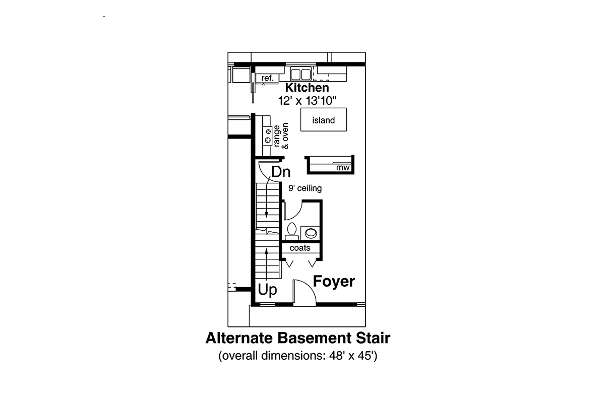 Craftsman Alternate Level One of Plan 69695