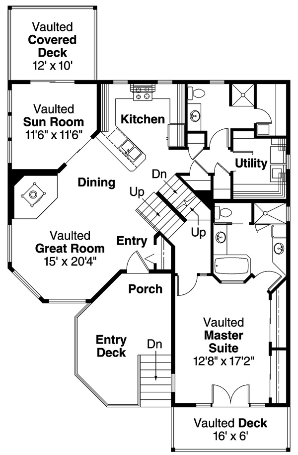 Contemporary Level One of Plan 69710