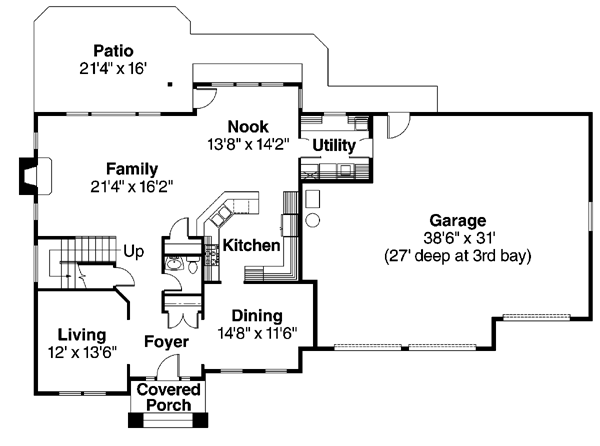 Colonial Traditional Level One of Plan 69711