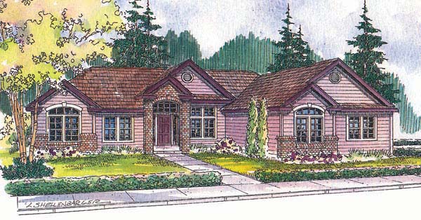 Traditional Style House Plan 69712 With 4 Bed 3 5 Bath 3 Car Garage