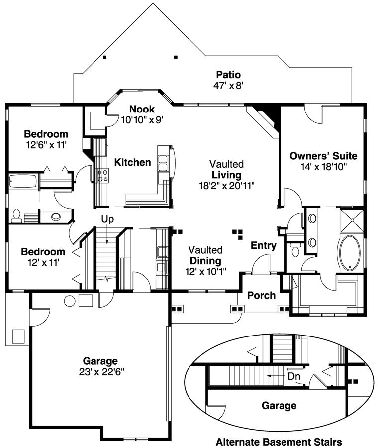 Craftsman Level One of Plan 69725