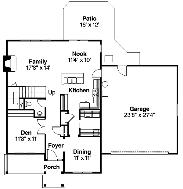 Country Traditional Level One of Plan 69732