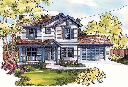 Country Traditional Elevation of Plan 69732