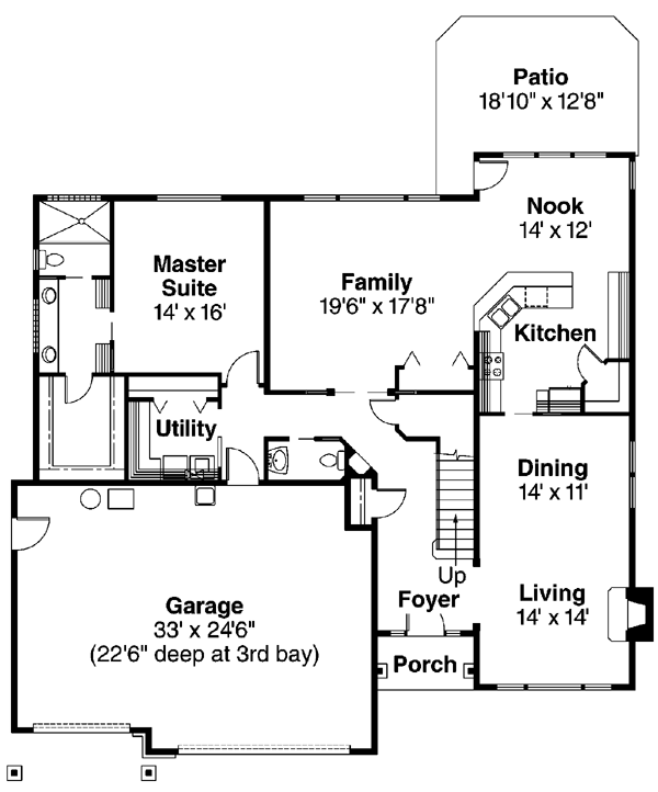 Craftsman Level One of Plan 69734