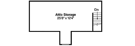 Garage Plan 69758 - 3 Car Garage Second Level Plan