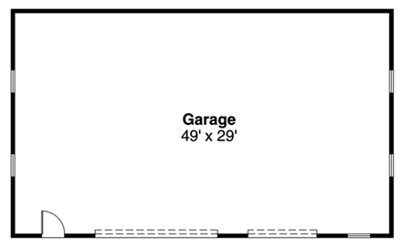 Garage Plan 69769 - 3 Car Garage First Level Plan