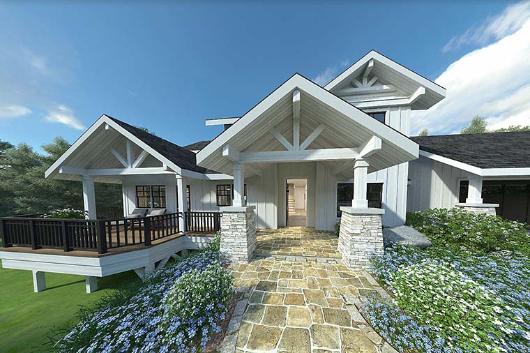 Bungalow, Craftsman Plan with 2727 Sq. Ft., 3 Bedrooms, 3 Bathrooms, 2 Car Garage Picture 6