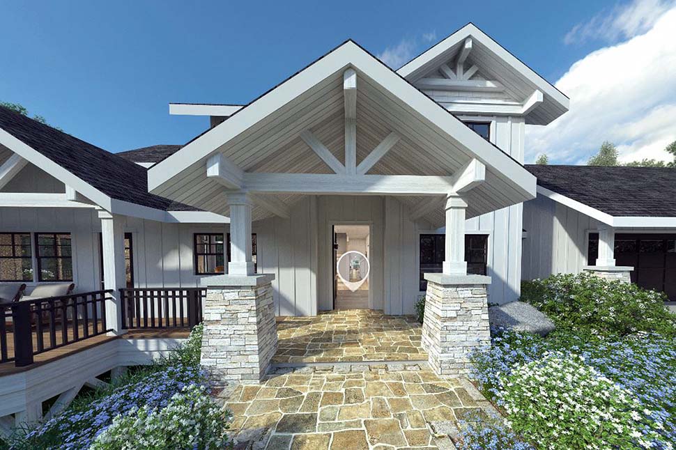 Bungalow, Craftsman Plan with 2727 Sq. Ft., 3 Bedrooms, 3 Bathrooms, 2 Car Garage Picture 7