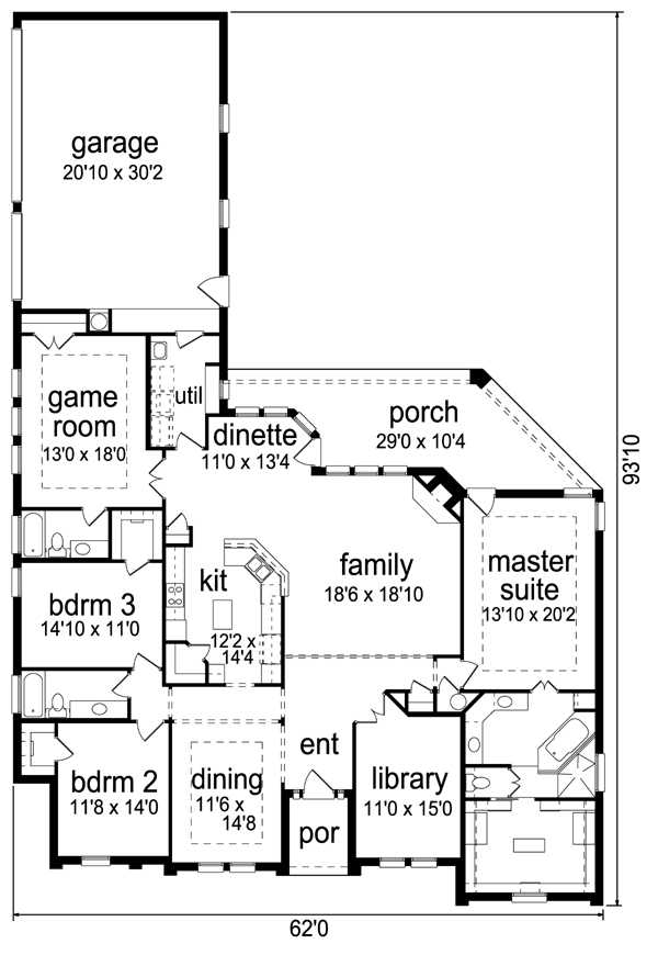 Traditional Level One of Plan 69934