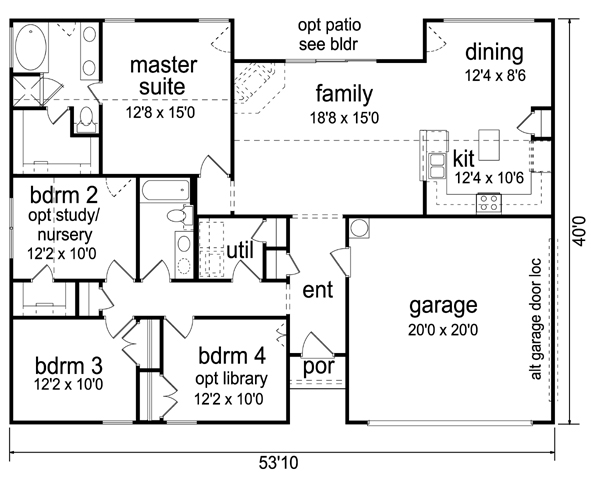 Contemporary Level One of Plan 69945