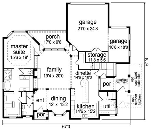 Traditional Level One of Plan 69951