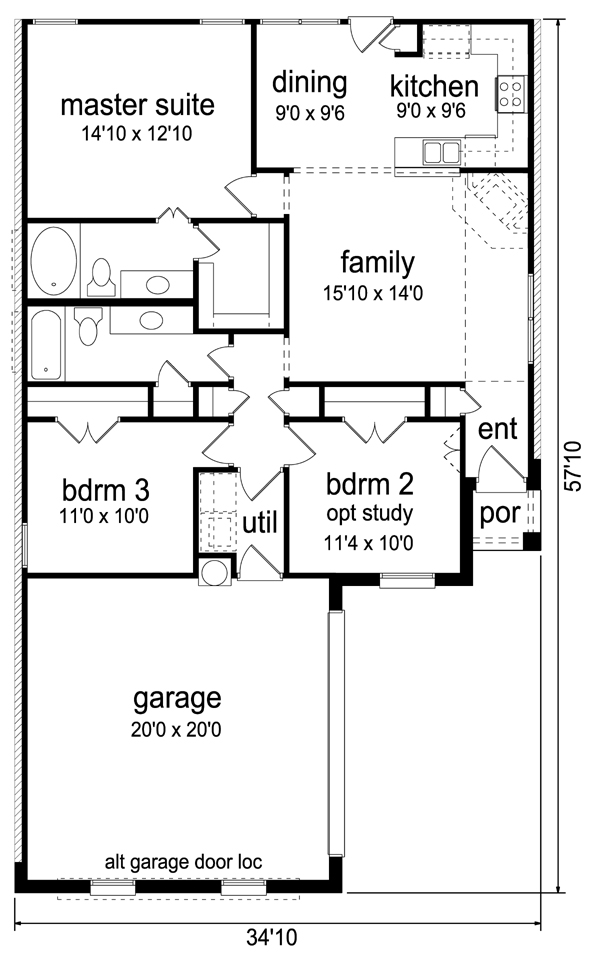 Traditional Level One of Plan 69958