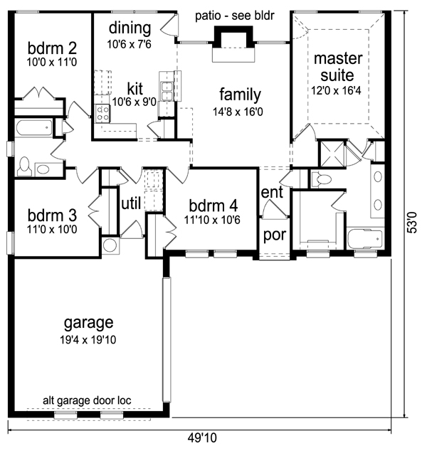 Traditional Level One of Plan 69965