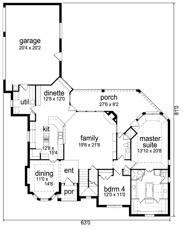 Traditional Level One of Plan 69977