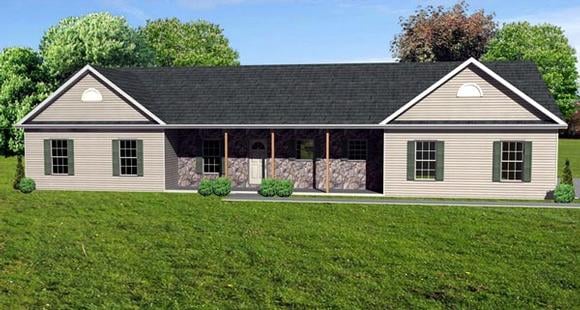 House Plan 70117 Elevation