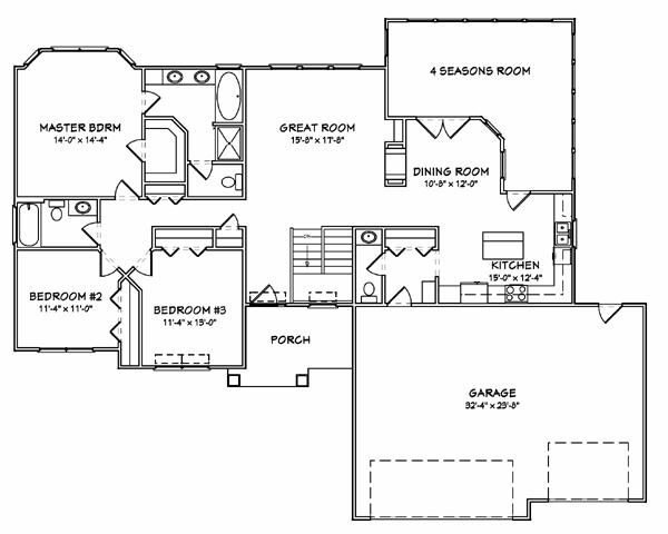 Traditional Level One of Plan 70165