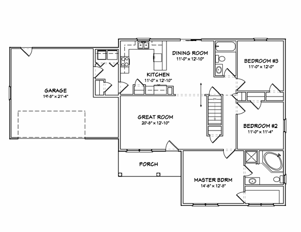 Traditional Level One of Plan 70167