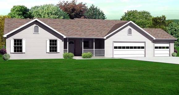 House Plan 70182 Elevation