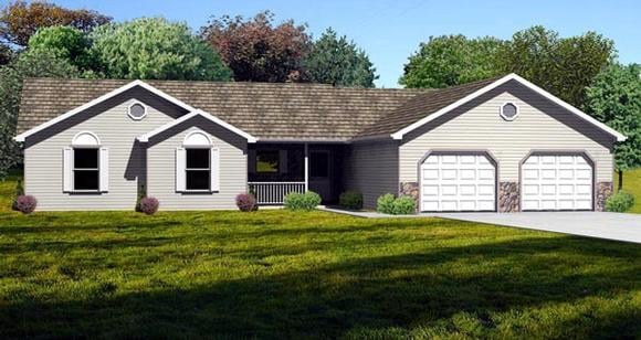 House Plan 70192 Elevation