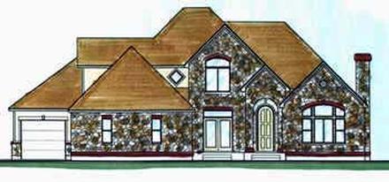 European Elevation of Plan 70406