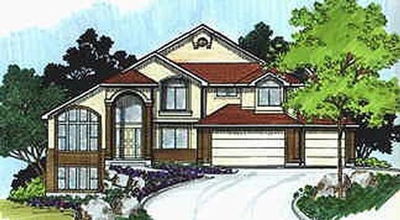 House Plan 70428 Elevation