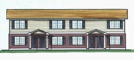 Colonial Elevation of Plan 70452