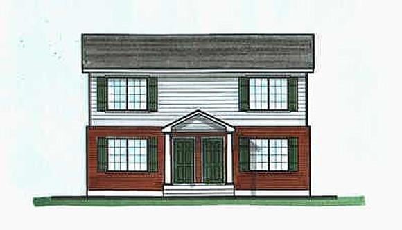 Multi-Family Plan 70456 Elevation