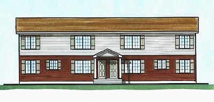 Colonial Elevation of Plan 70459