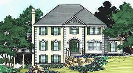 Southern Elevation of Plan 70472