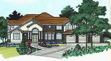 Colonial Elevation of Plan 70478