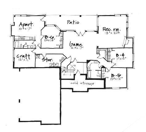 Colonial Lower Level of Plan 70507