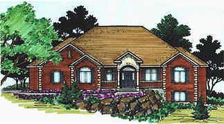 Colonial Elevation of Plan 70507