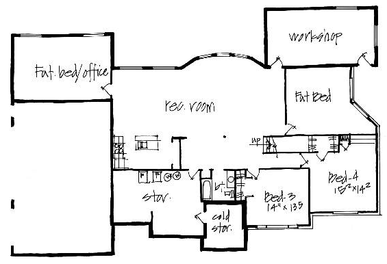 Colonial Lower Level of Plan 70509
