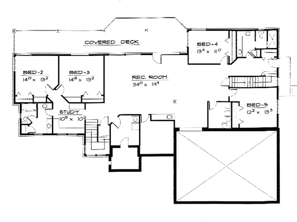 Traditional Lower Level of Plan 70513