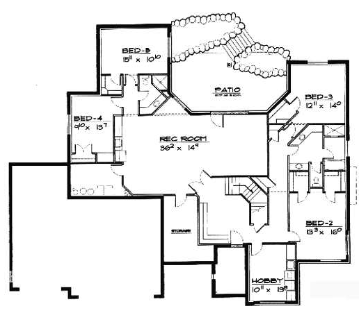 Traditional Lower Level of Plan 70514