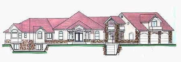 House Plan 70523 Elevation