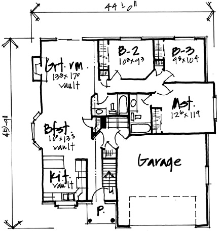 Traditional Level One of Plan 70532