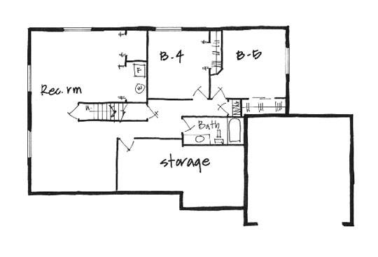 Colonial Lower Level of Plan 70539