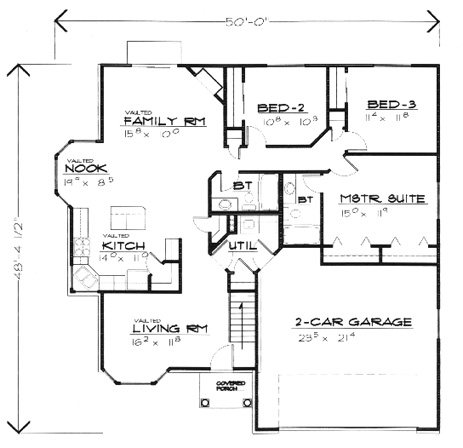 Contemporary Level One of Plan 70541