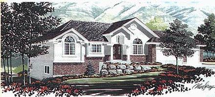 Colonial Elevation of Plan 70543