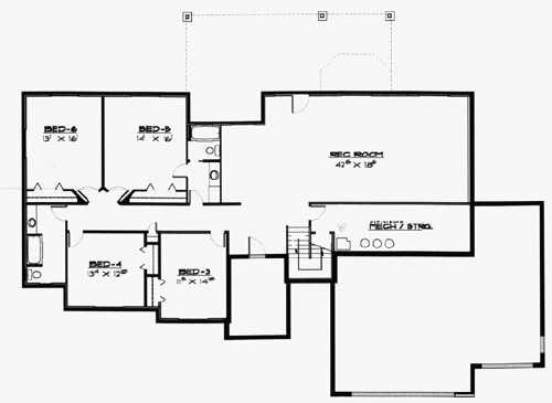 Traditional Lower Level of Plan 70570