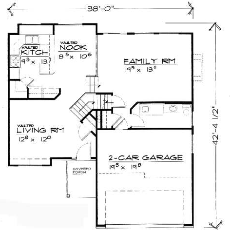 House Plan 70577 Level One