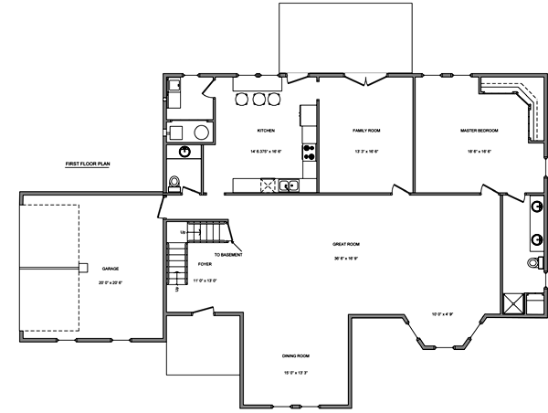 Contemporary Level One of Plan 70932