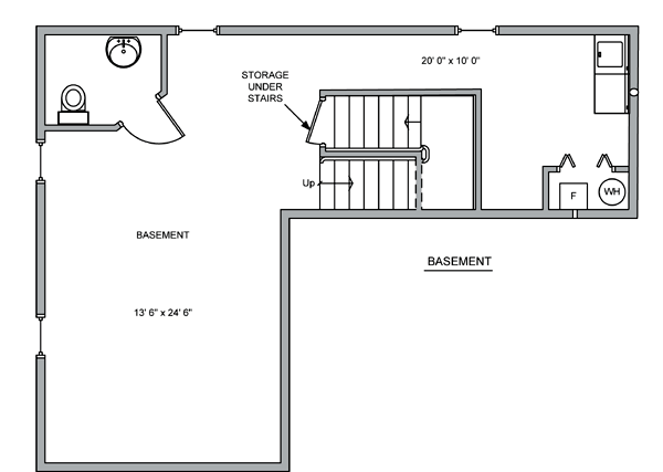 Contemporary Lower Level of Plan 70939