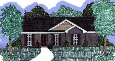 Ranch Elevation of Plan 71419